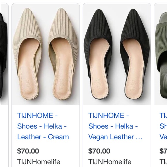 Cream tijn slip on heels - Picture 2 of 2